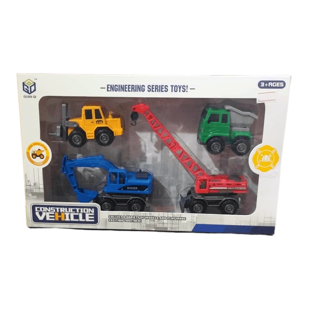 Set Vehículos Máquinas Trabajo x 4
