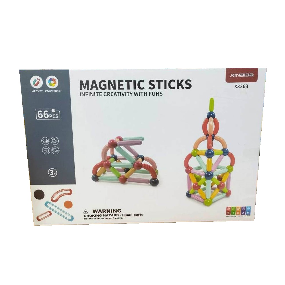 Palitos Magnéticos 66 piezas