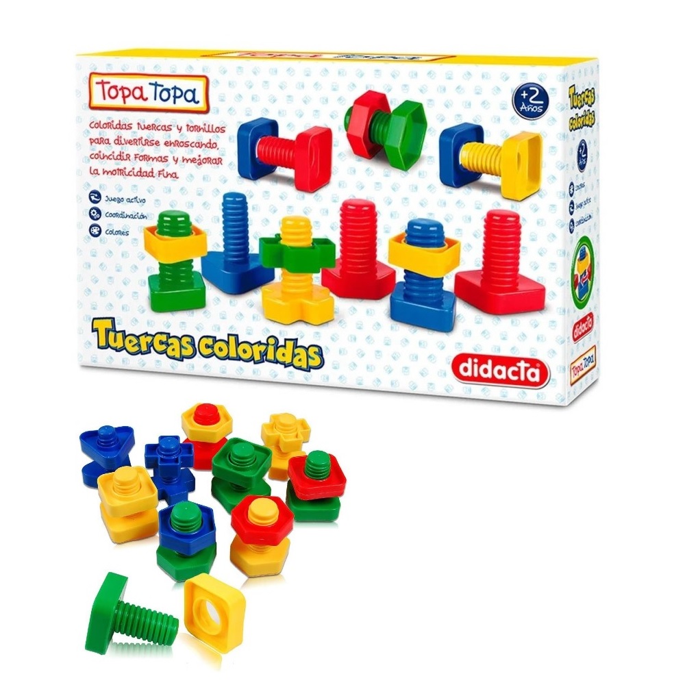 Juego Tuercas Coloridas