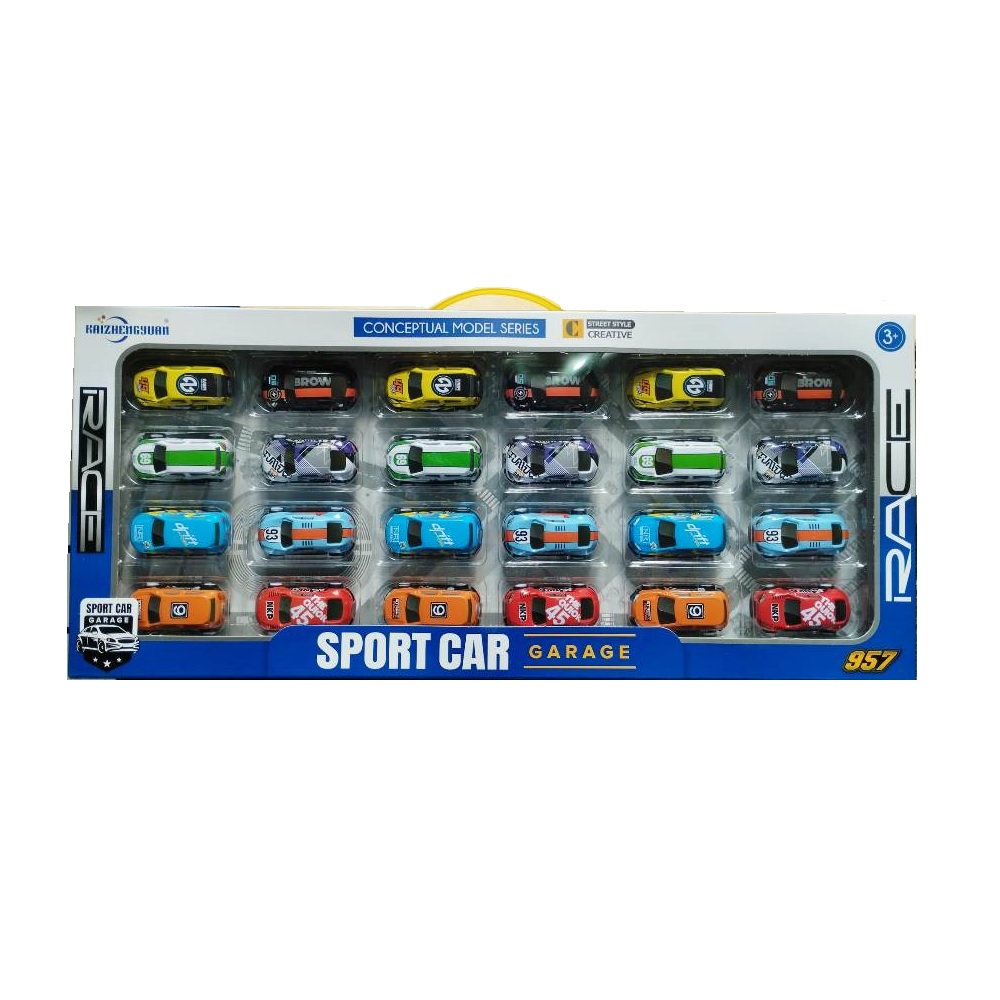 Caja Autitos Pull Back X 24