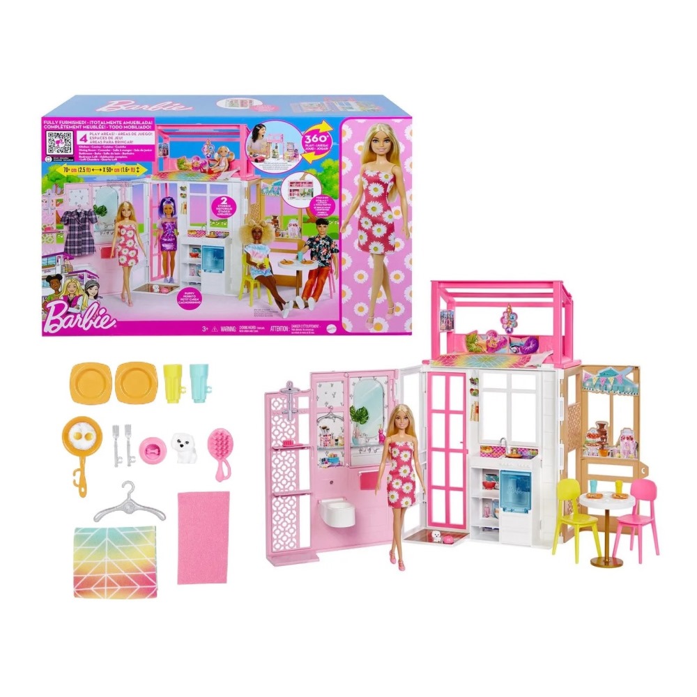 Barbie Casa Amueblada con Muñeca