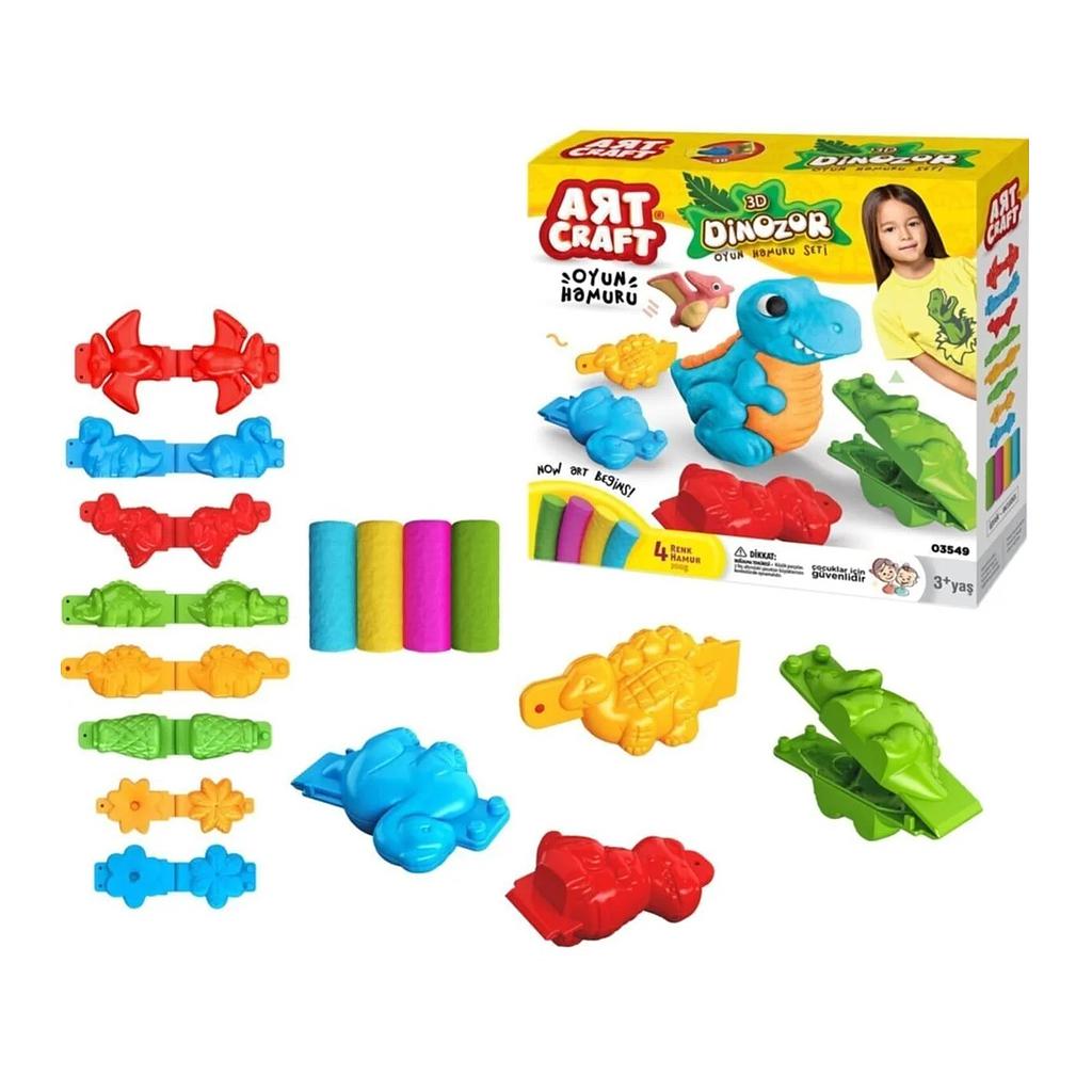 Set Masas Dinos 3D Art Craft