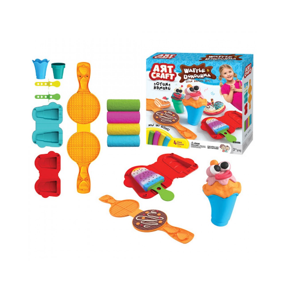 Set Masas Waffles y Helados Art Craft
