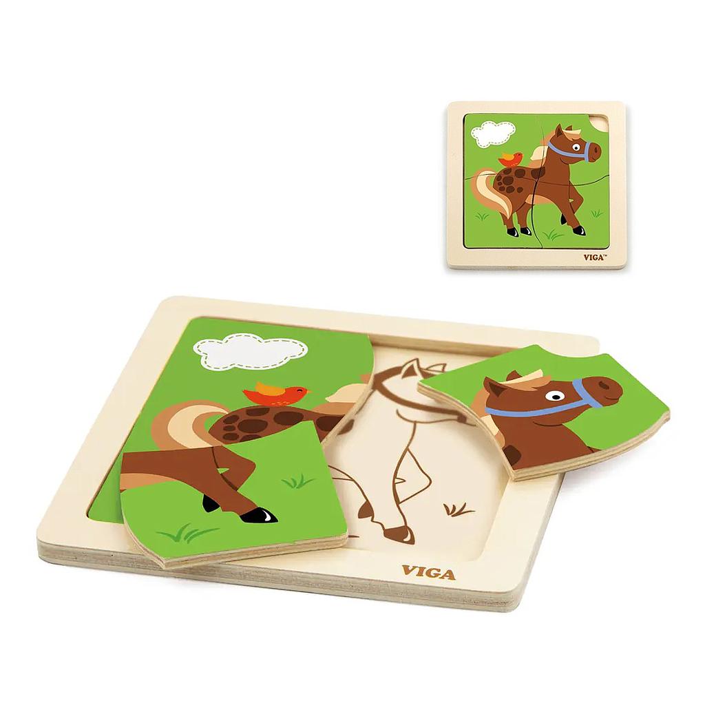Puzzle Plano Caballito Viga
