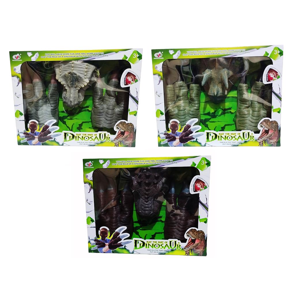 Dinosaurio Cabeza y Garras Goma