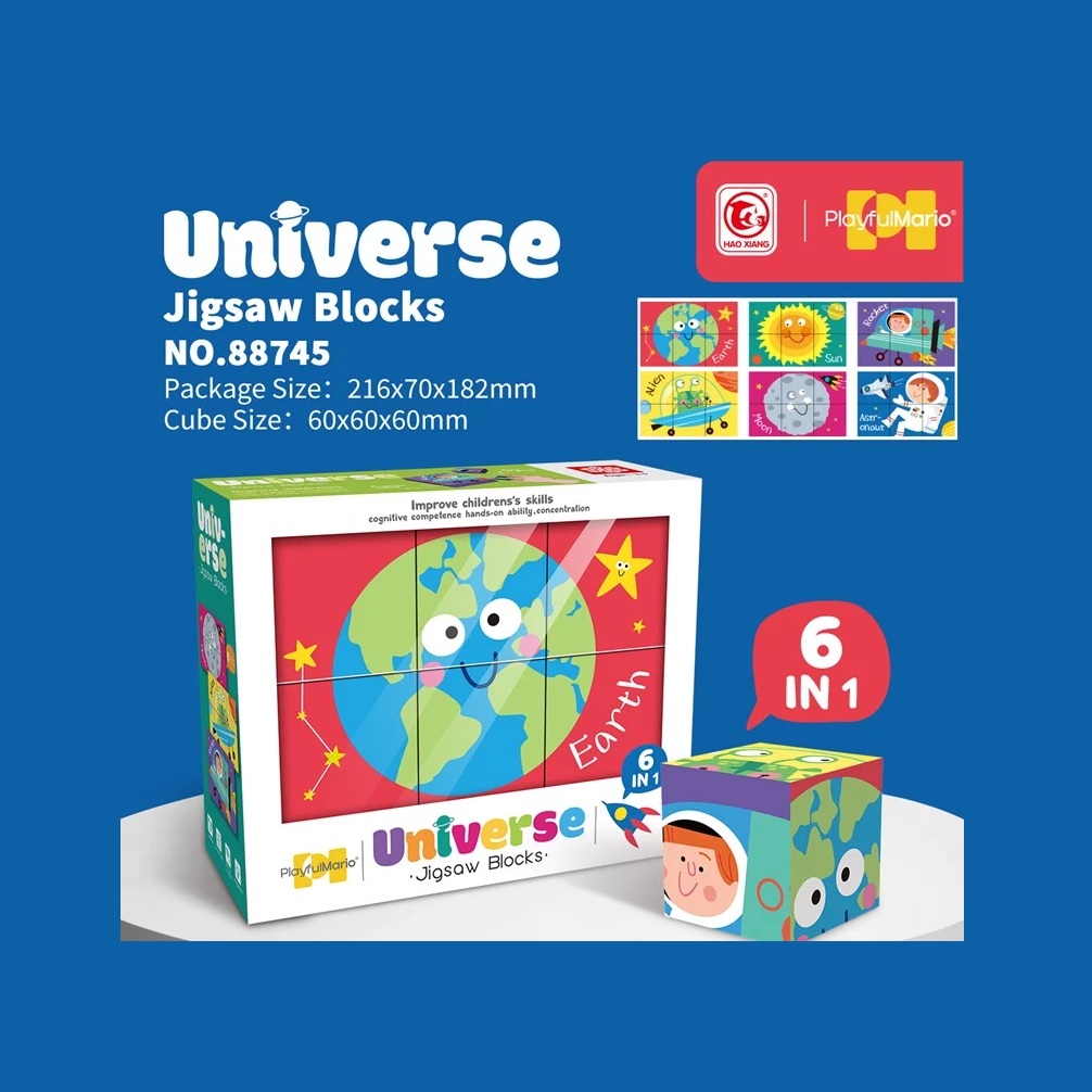 Puzzle Cubos Universo 6 en 1