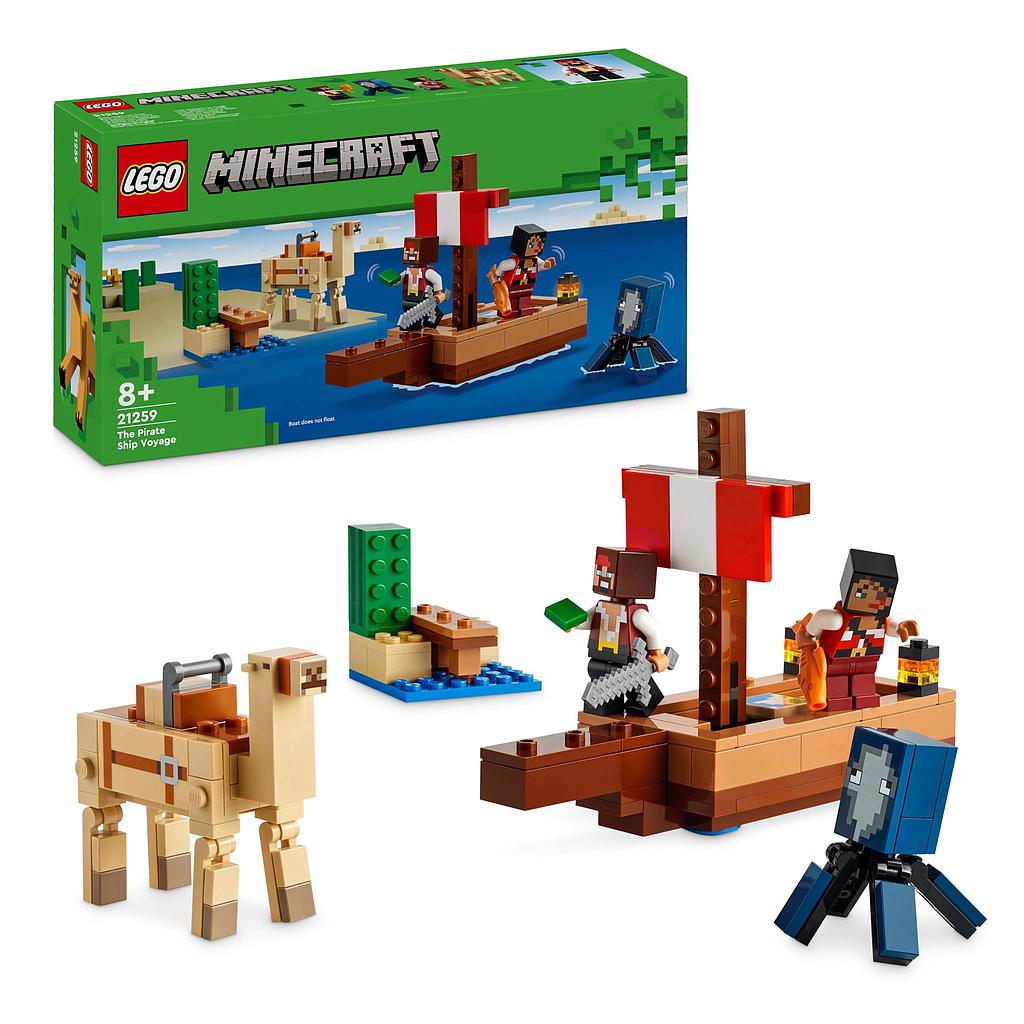 Lego Minecraft Viaje en Barco Pirata