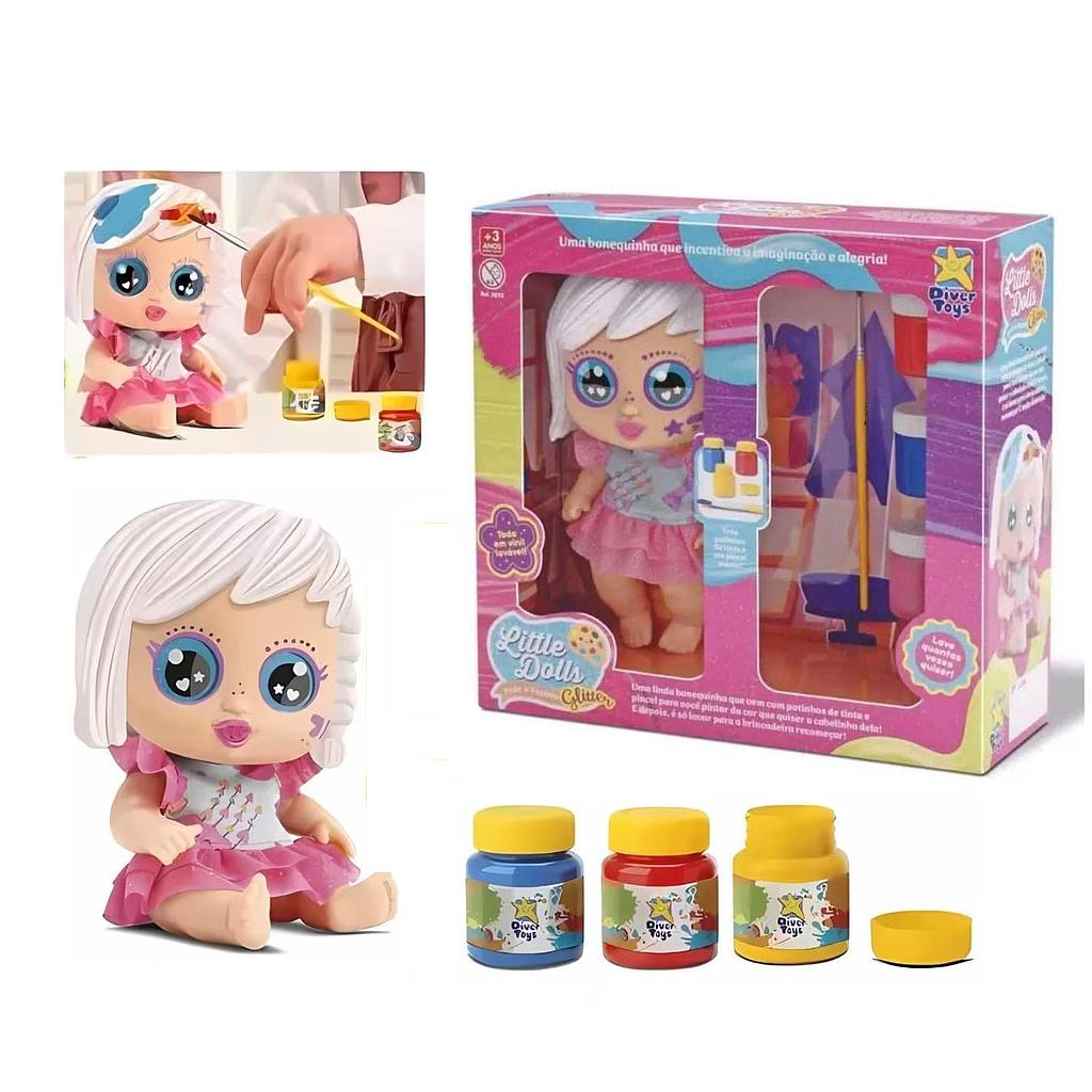 Muñeca Little Dolls Pintar y Lavar