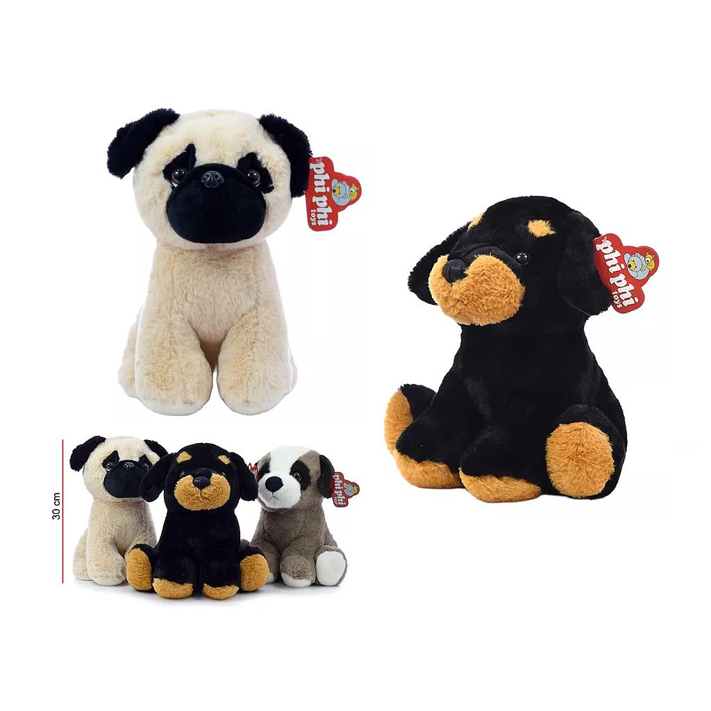 Peluche Perro Sentado de 30 cm