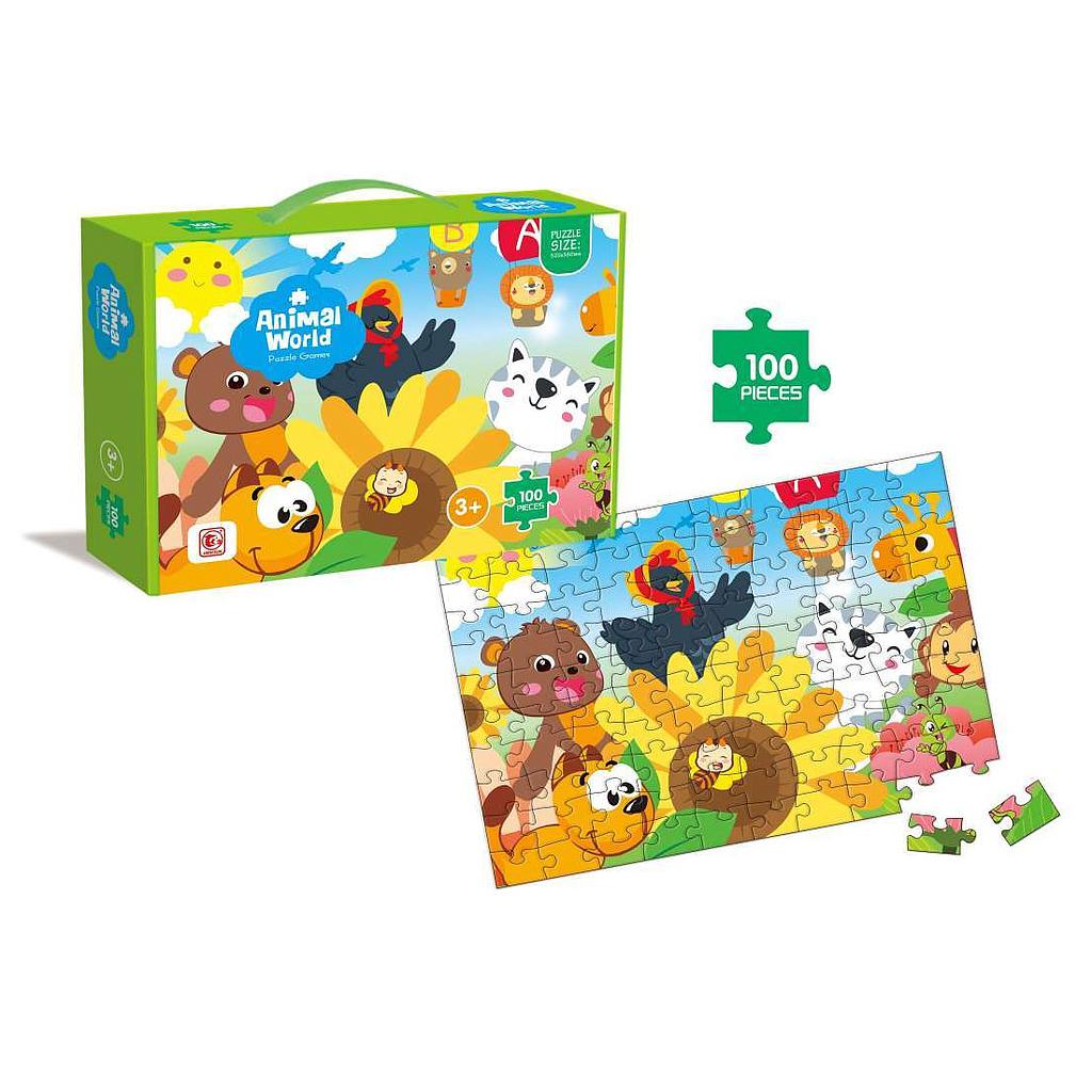 Puzzle Animal World 100 Piezas