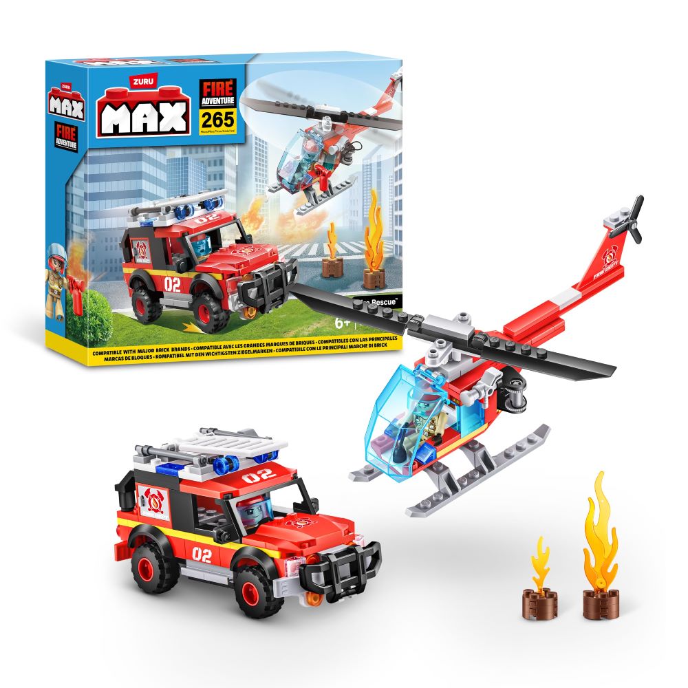 Max Vehículo y Helicóptero Bomberos