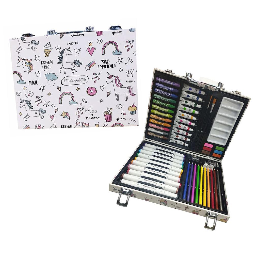 Maleta artística Unicornios