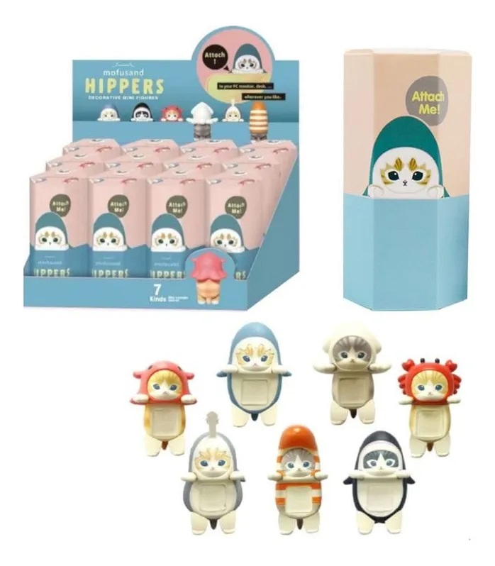 Hippers mini figura gatitos para celular y PC