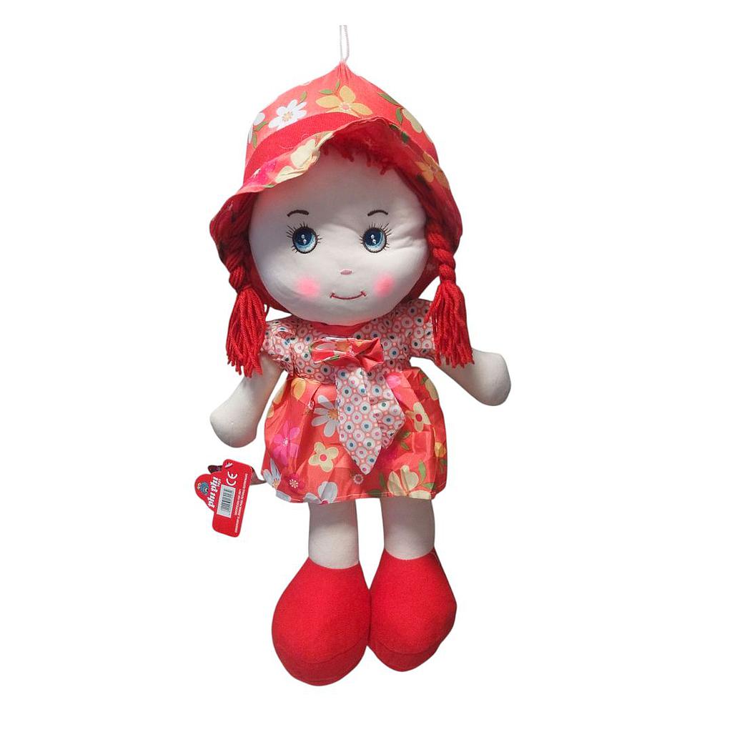 Muñeca Trapo Vestido Flores