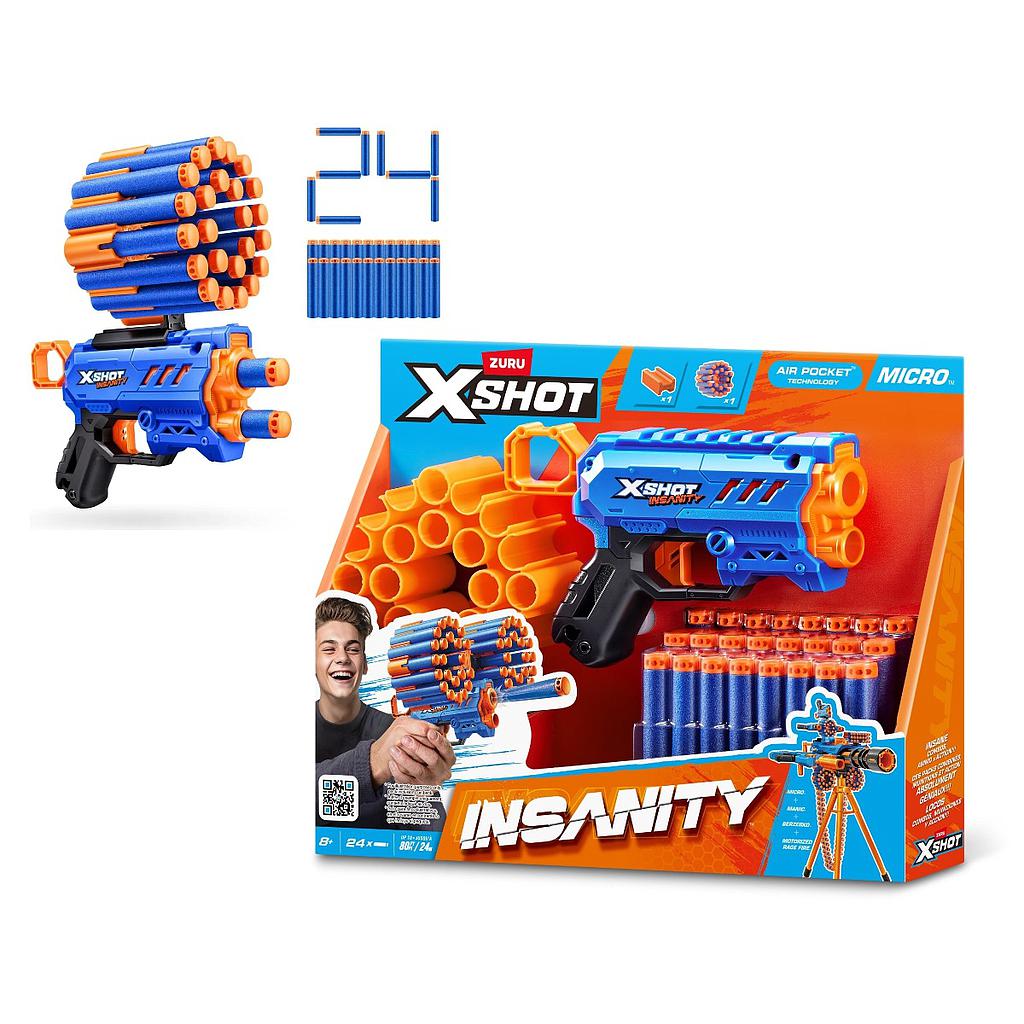 X Shot Insanity Micro x 24 dardos