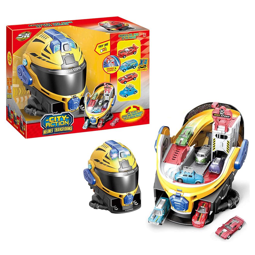 Casco Transformable en Pista