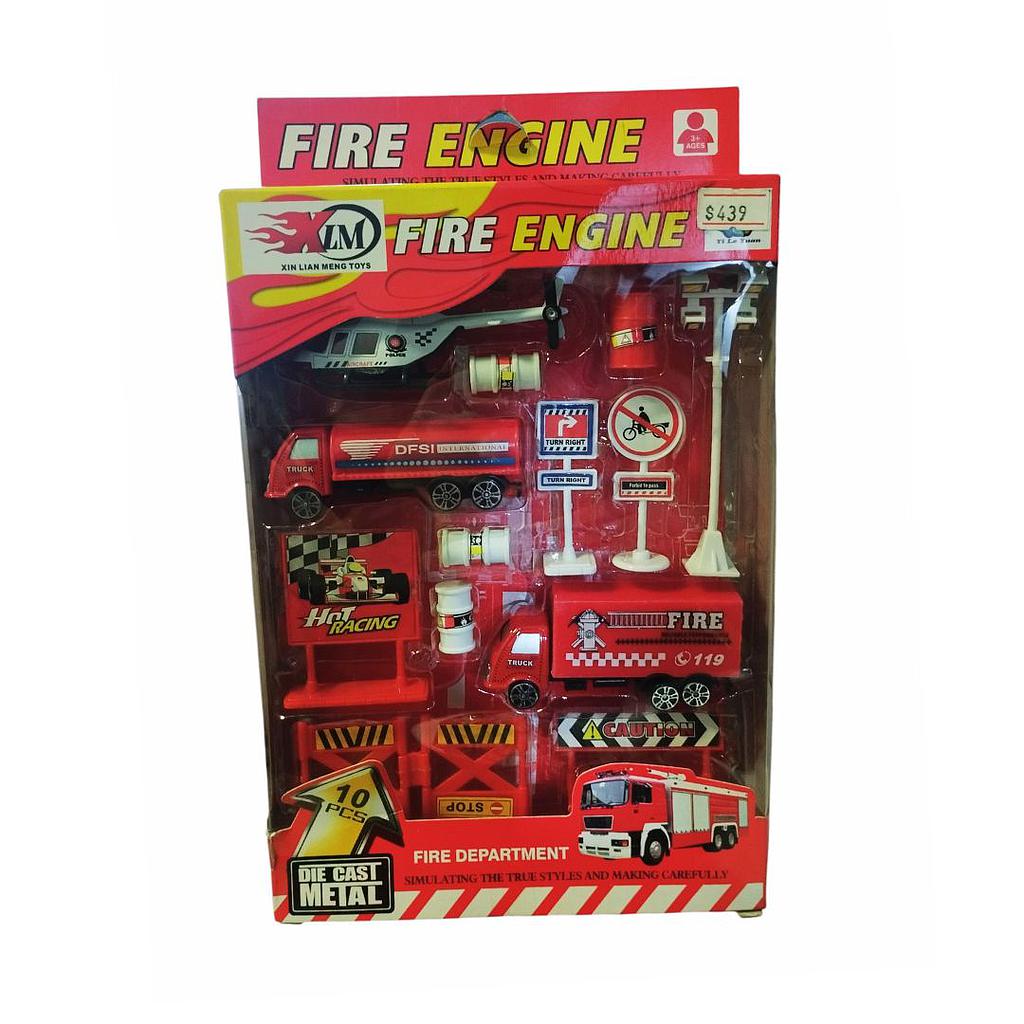Set Rescate Bomberos Metal