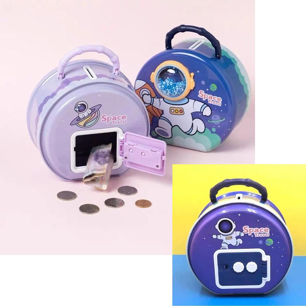 Alcancía Viaje Espacial con Combinación