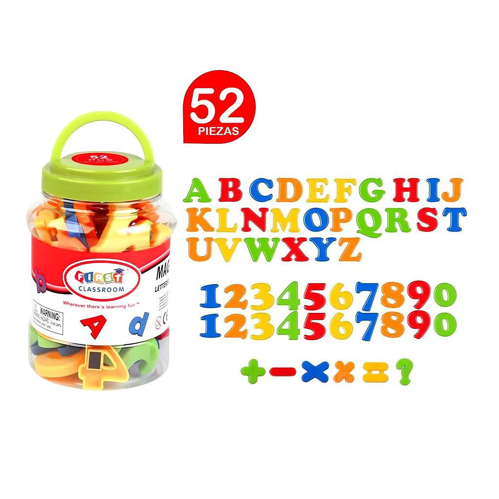 Letras y Números Magnéticos x 52