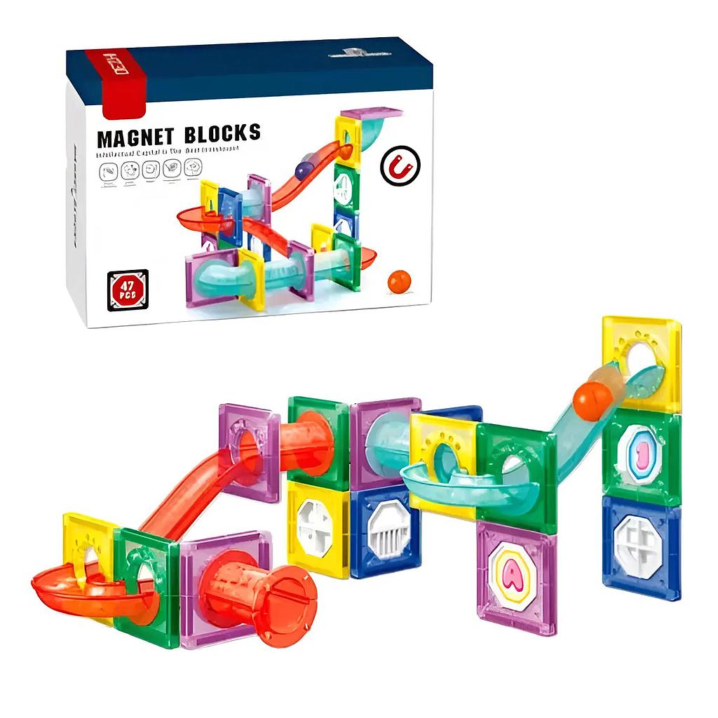 Piezas Magnéticas con Pelotas y Tubos