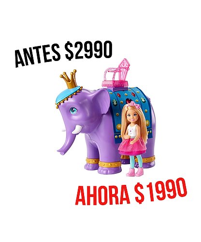 Barbie Chelsea con Elefante