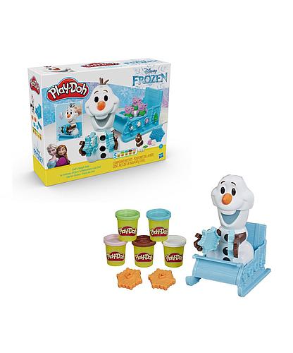 Masa y Play Doh Olaf en trineo