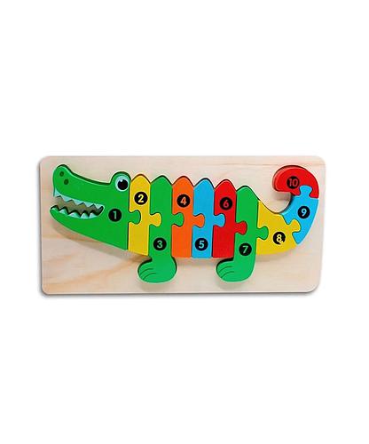 Puzzle Cocodrilo en Madera