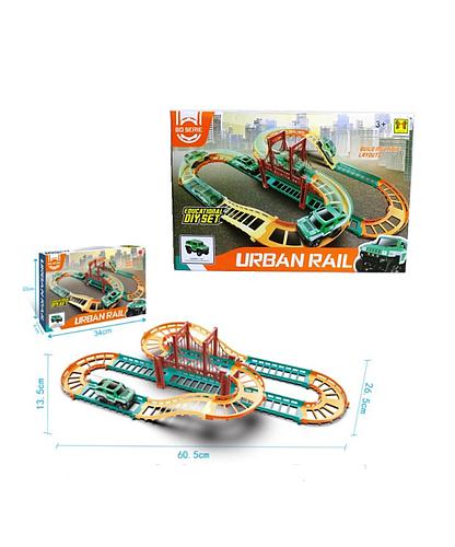 Pista Urban Rail con auto