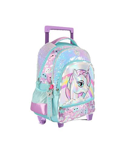 Mochila Unicornio con carrito y luz Led