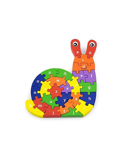 Puzzle 3D Caracol Madera