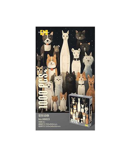 Puzzle 1000 pcs Perros y Gatos