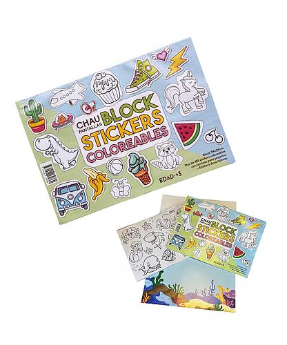Block con Stickers Coloreables