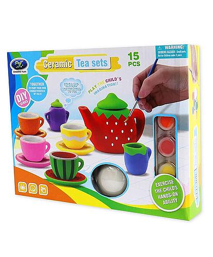 Juego Té Cerámica para Pintar