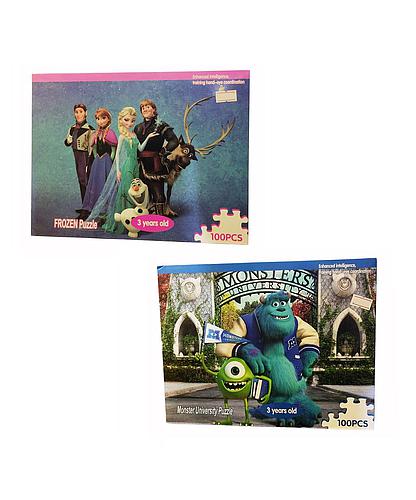 Puzzle Frozen / Monsters U. 100 pcs