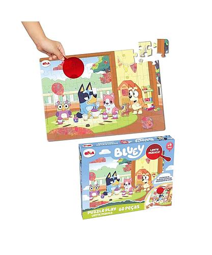 Bluey Puzzle con Lente Mágica