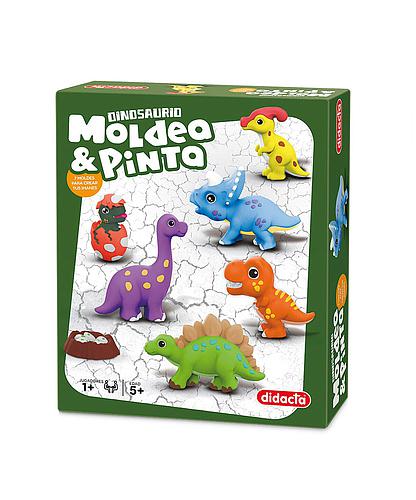 Moldea y Pinta Dinosaurios