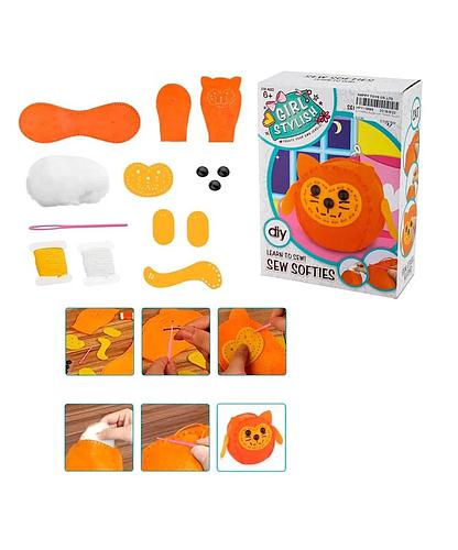 Kit Infantil De Costura Gato