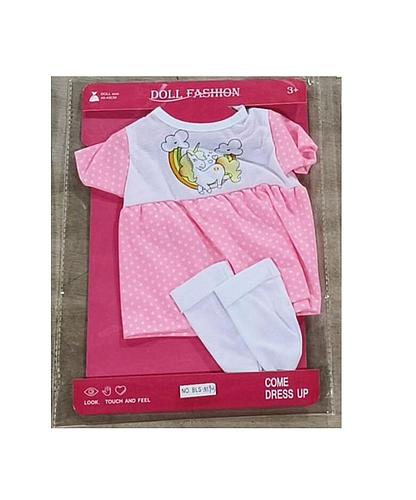 Ropita Muñeca Diseño Unicornio Rosa