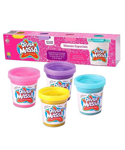 Diver Massa con Glitter x 4