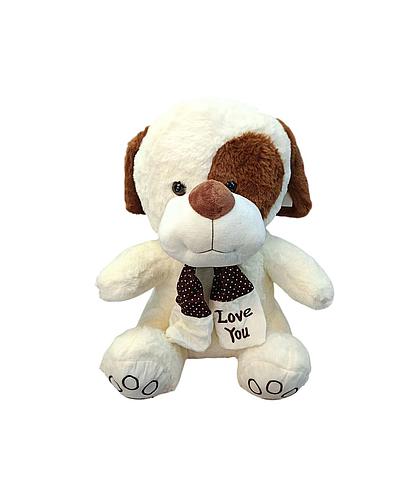 Perro con bufanda Love You