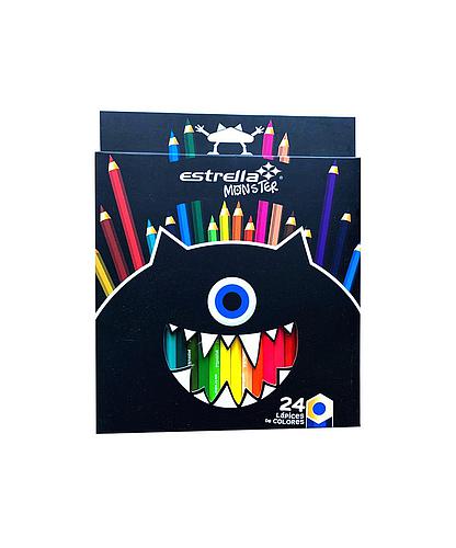 Lápices colores Monster x 24