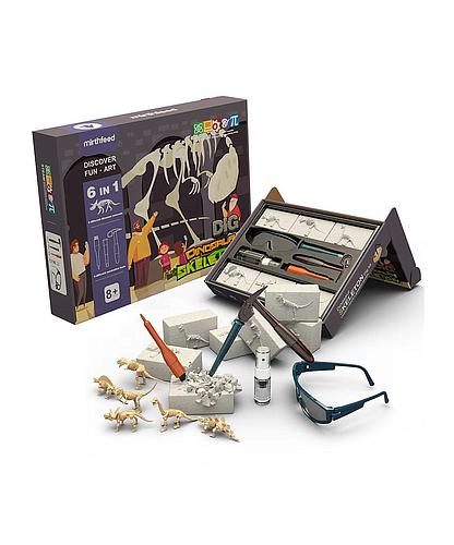 Excavación fósiles Dinosaurios 6 en 1