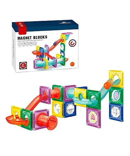 Piezas Magnéticas con Pelotas y Tubos